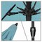 California Umbrella 7.5' Bronze Aluminum Market Patio Umbrella, Sunbrella Aruba 194061336182 - alternate 2